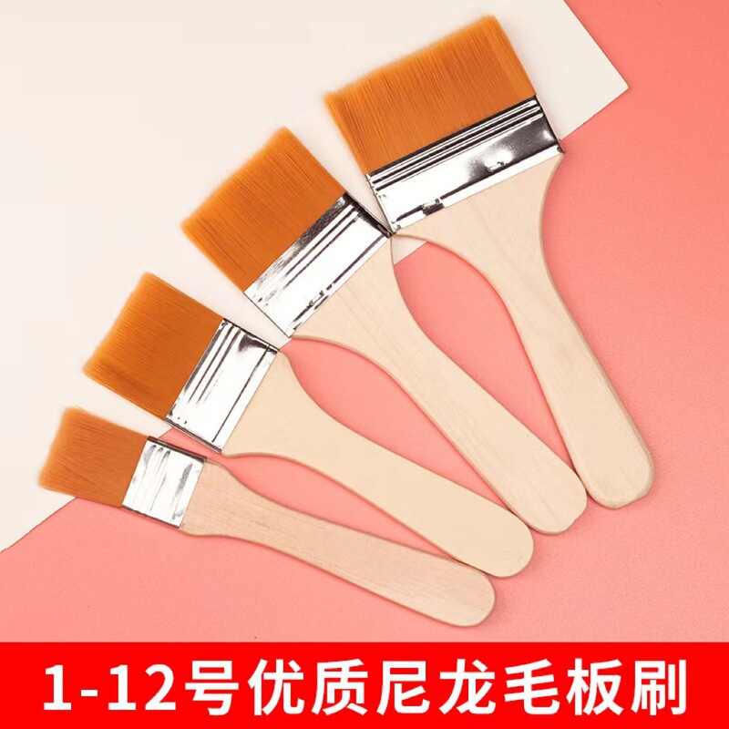 Nylon brush board brush oil painting brush brush cleaning small brush industrial row brush glue paint brush barbecue brush batch