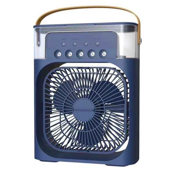 Spray, blue air fan