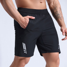 跨境亚马逊新款男士运动短裤户外跑步冰丝速干裤跑步健身五分裤