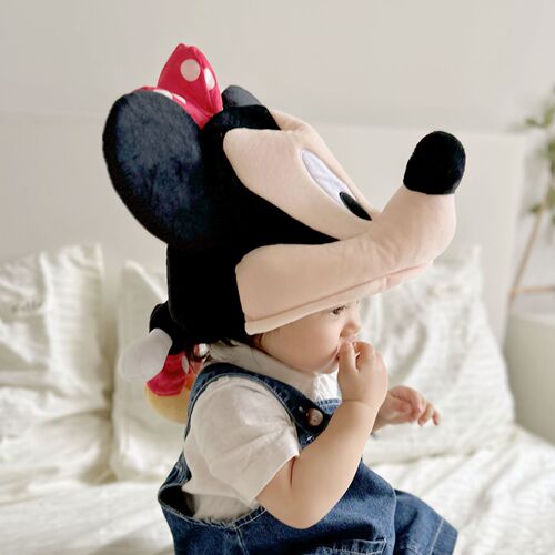 ins new Korean style cute Mickey Minnie cartoon children's doll hat baby plush hat headgear hat