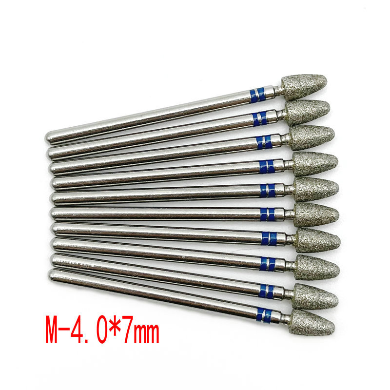 10 unids Amazon Venta caliente nail art carborundum pulido traje uñas descarga taladro piel muerta eliminación diamante Taladro