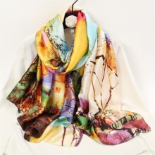 M 72941 Silk Scarf Shawl Travel Sun Protection ����˿˿