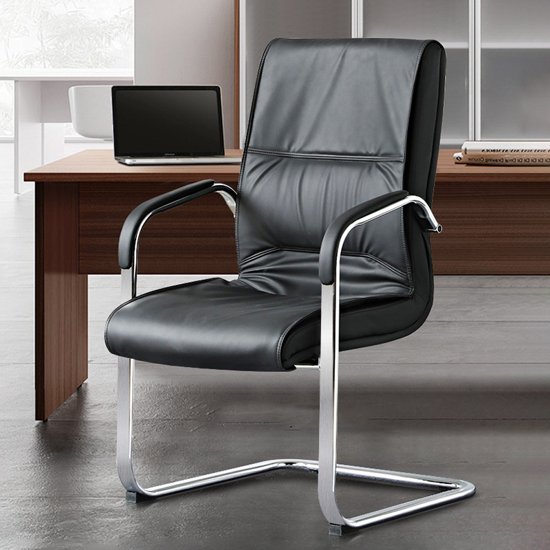 Employee Office Chair Comfortable Sedentary Ergonomic Home Computer Chair Office Waist Support Backrest Western Leather Bow Chair