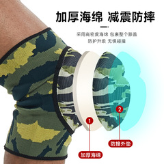 Sporty Sponge Knee Pads, Camo Design for Volleyball, Basketball, Roller Skating – Thickened, Impact-Resistant Knee Protectors for Dancing, Kneeling, and Deep Squats