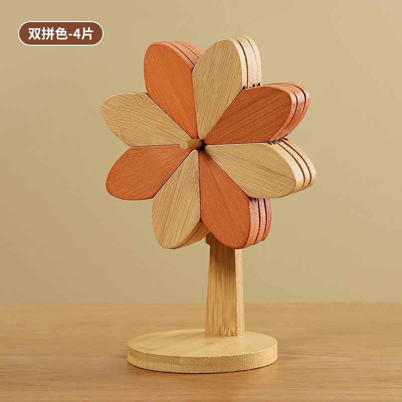 Molino de viento creativo transfronterizo almohadilla de aislamiento térmico resistente a quemaduras decoración de mesa de comedor doméstica alta sensación taza al por mayor