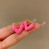 83#ear buckle-real gold plating-shallow powder