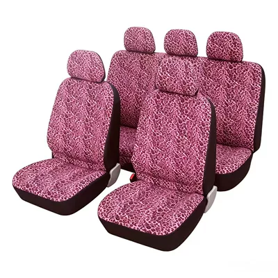 Universal seat cover cover, exclusively for cross-border foreign trade - pink-five-seater-9-piece-set-30206