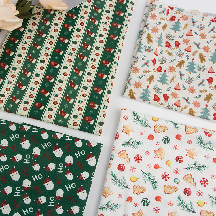 Shaoxing textiles al por mayor pan de jengibre hombre patrón de impresión digital de algodón impresión de tela infantil