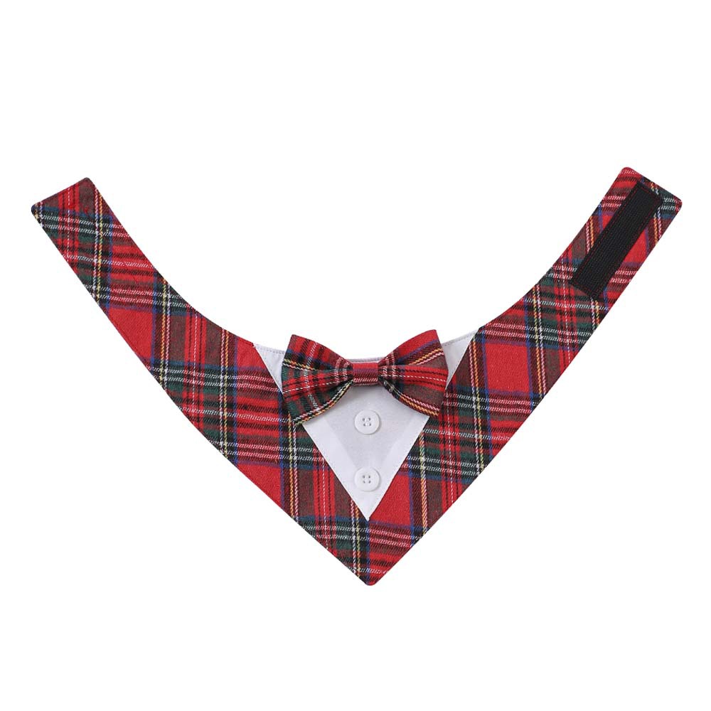 TANPOPO transfronterizo para Navidad cuadrada mascota corbata toalla triangular velcro toalla toalla de saliva para perros bufandas