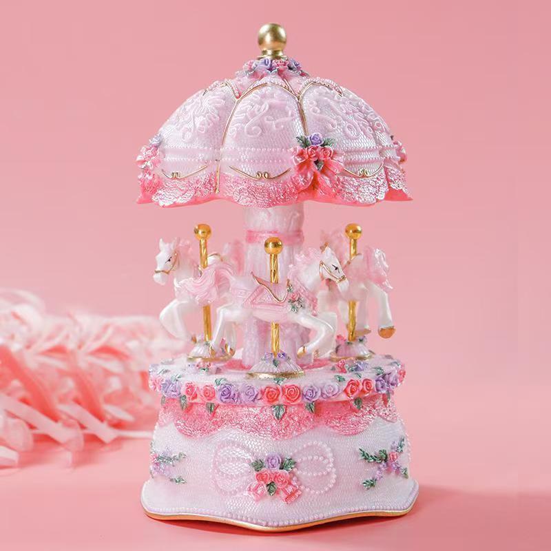 クロスボーダー Amazon カルーセル オルゴール オルゴール クリエイティブ クリスマス 誕生日 ギフト 女の子 子供用|undefined