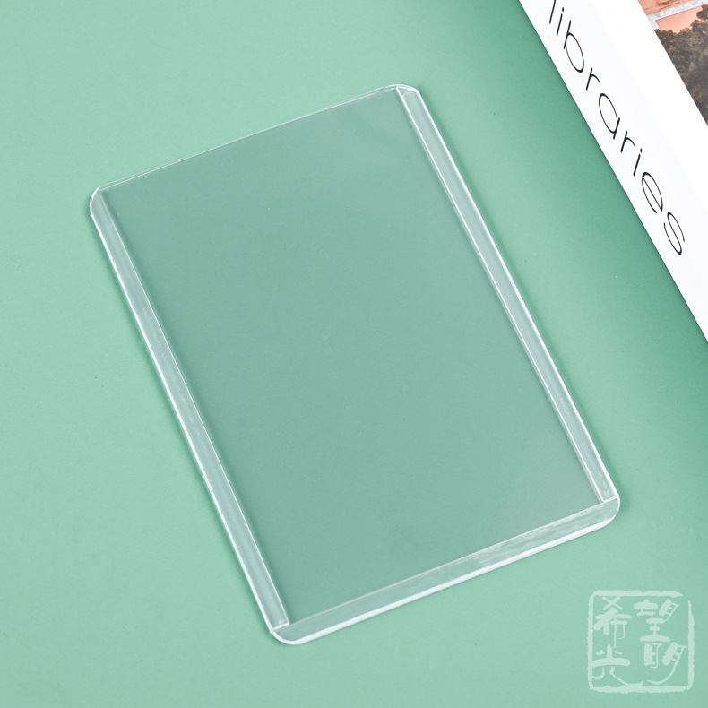 Transfronterizo 35pt duro titular de la tarjeta PVC transparente titular de la tarjeta de laminación B8 titular de la tarjeta pequeña tarjeta Goo titular de la tarjeta de juego aidou image 12