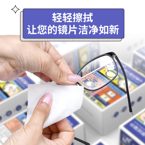 Glasses cleaning wipes, mobile phone screen lens wiping paper, lens disposable professional eye cloth drop shipping