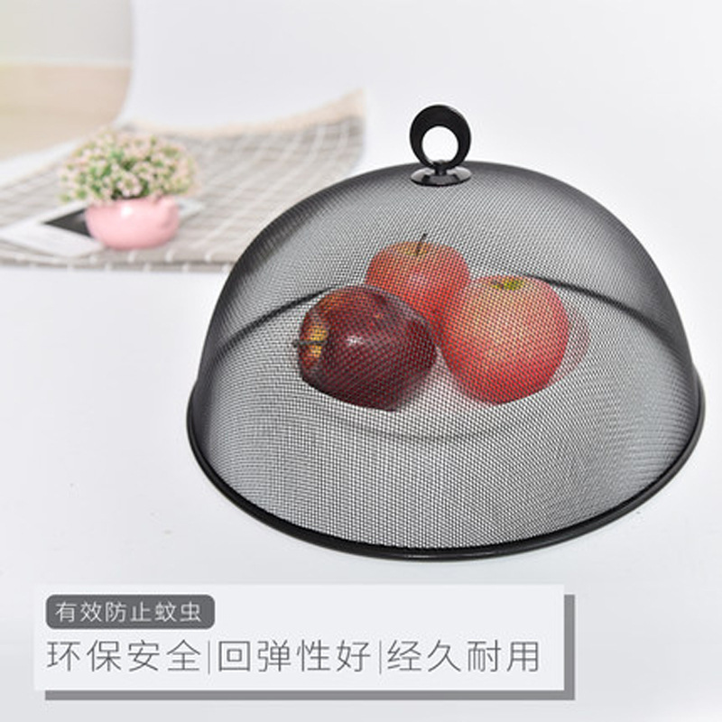 Factory Direct Supply Stainless Steel Round Dish Cover for Home Use, Table Cover with Handle, Fly-Proof, Mosquito-Proof, Dust-Proof Cover