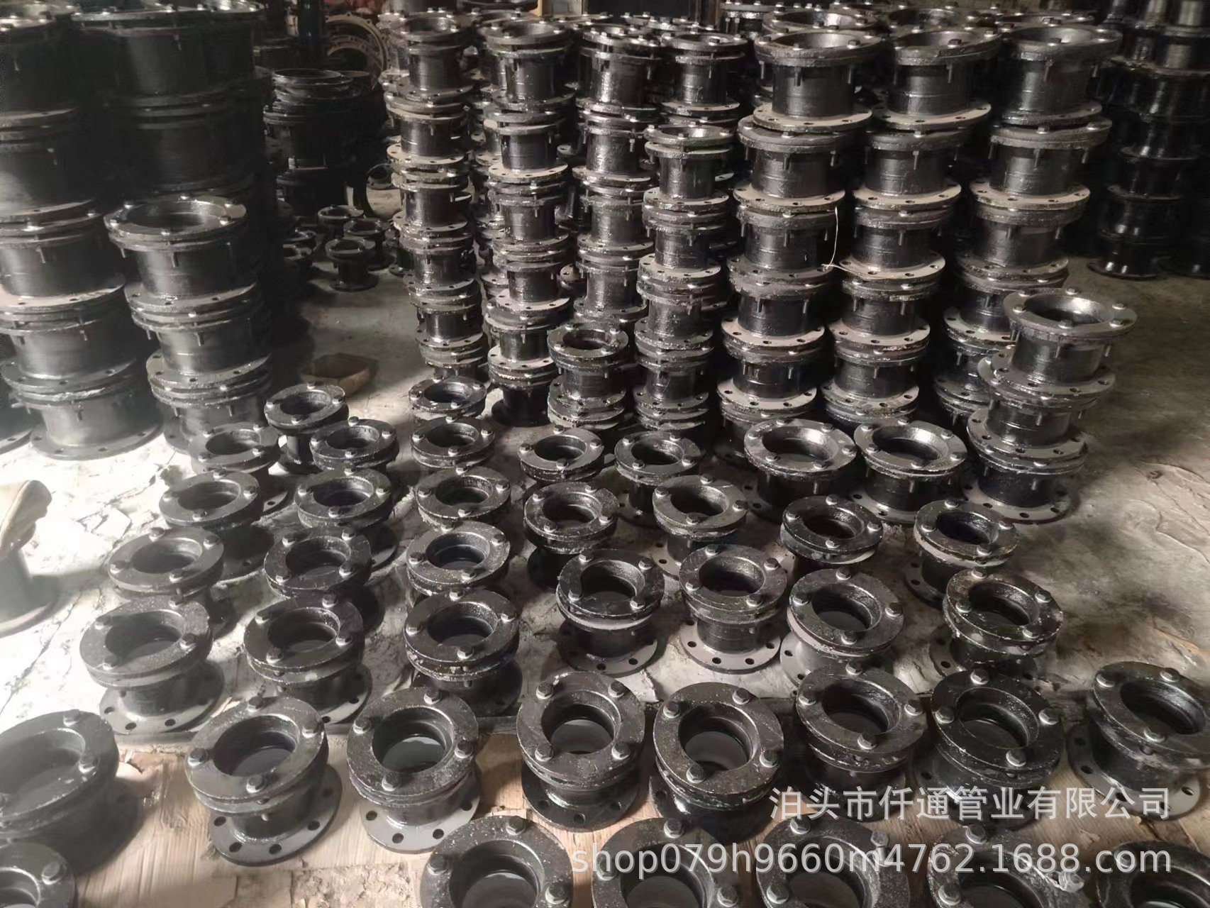 单法兰甲管伸缩器 球墨铸铁亚兰甲DN100 快接法兰