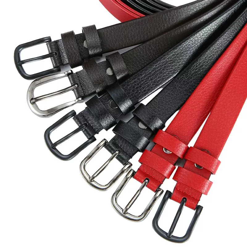 皮带女士装饰百搭针扣裤带2.5CM女款细腰带灌胶耐刮越南皮带批发