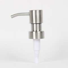 工廠新款按壓式乳液瓶泵頭28/400螺牙出液量2cc304不鏽鋼泵頭