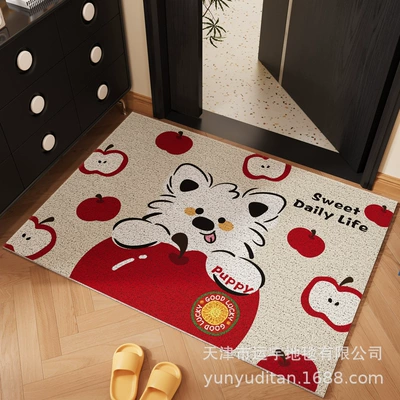 Avtomobil döşəmə paspasları – Mat, Carpet Can Be Cut - red-apple-paradise-dog-4060cm