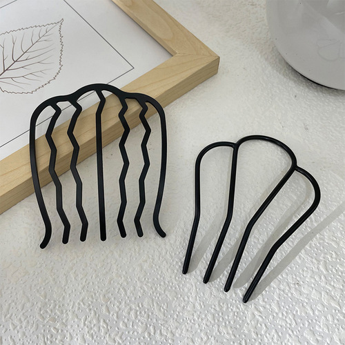 New invisible hair clip without trace hair accessory updo comb flight attendant hair net fixed hair updo magic invisible hair accessory head accessory for women