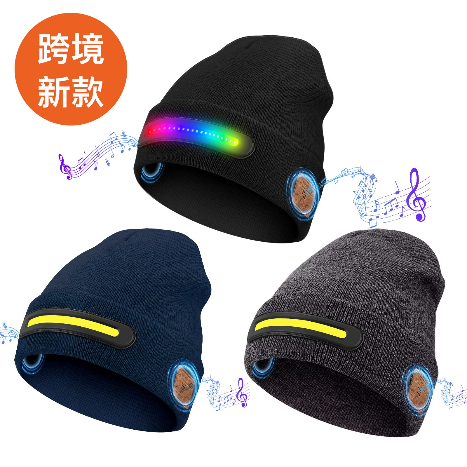 TK Трансграничная встряхивание поставки новые светодиодные зарядные светящиеся светящиеся шляпы европейские и американские наружные светящиеся беговые шляпы