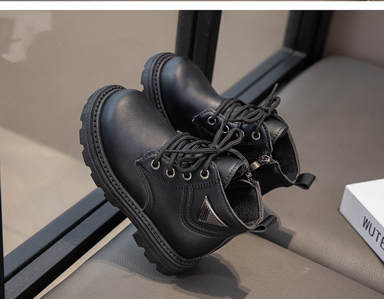 Nouvelles chaussures d'automne 2024, bottes courtes en cuir pour hommes et femmes Martin pour enfants, bottes jaunes pour bébé_voghion.com