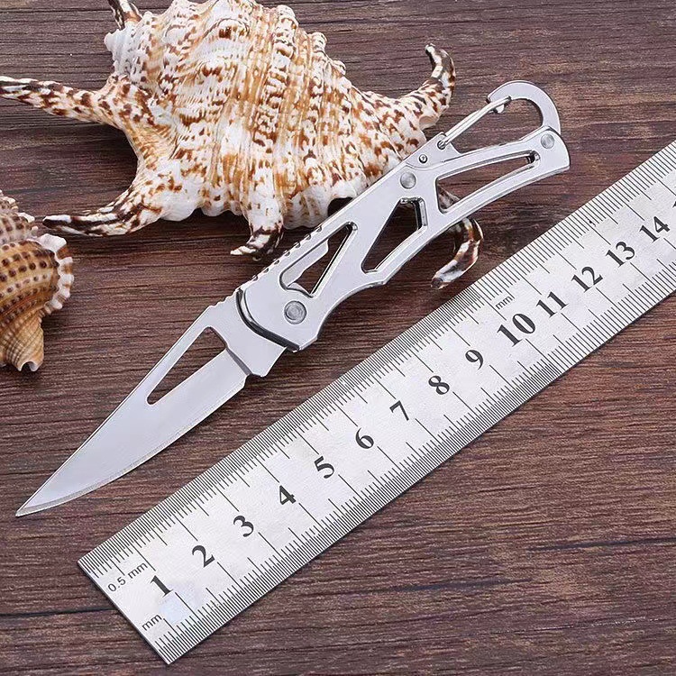 折叠不锈钢户外刀具便携口袋刀野营生存刀迷你钥匙扣谁水果折叠刀