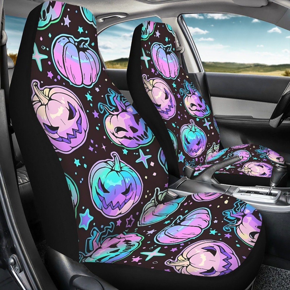 Amazon pod car seat covers, pumpkin print, custom-made according to your design, practical car accessories