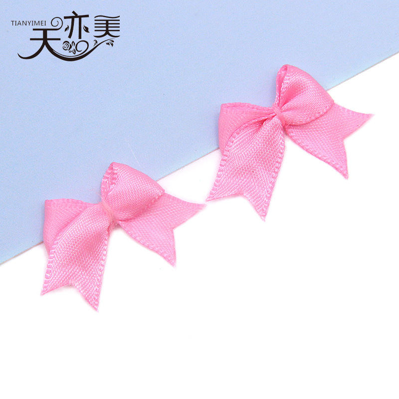 Cinta en stock cinta pequeño arco textil accesorios Rosa cola de milano cinta arco 100