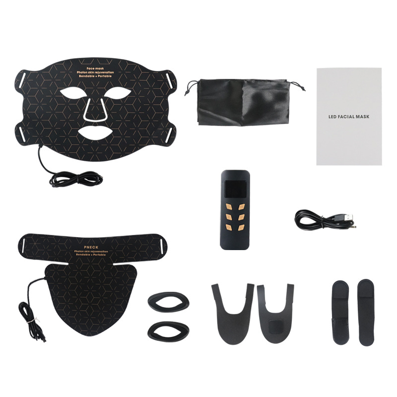 Four-ear classic black (mask + neck set)