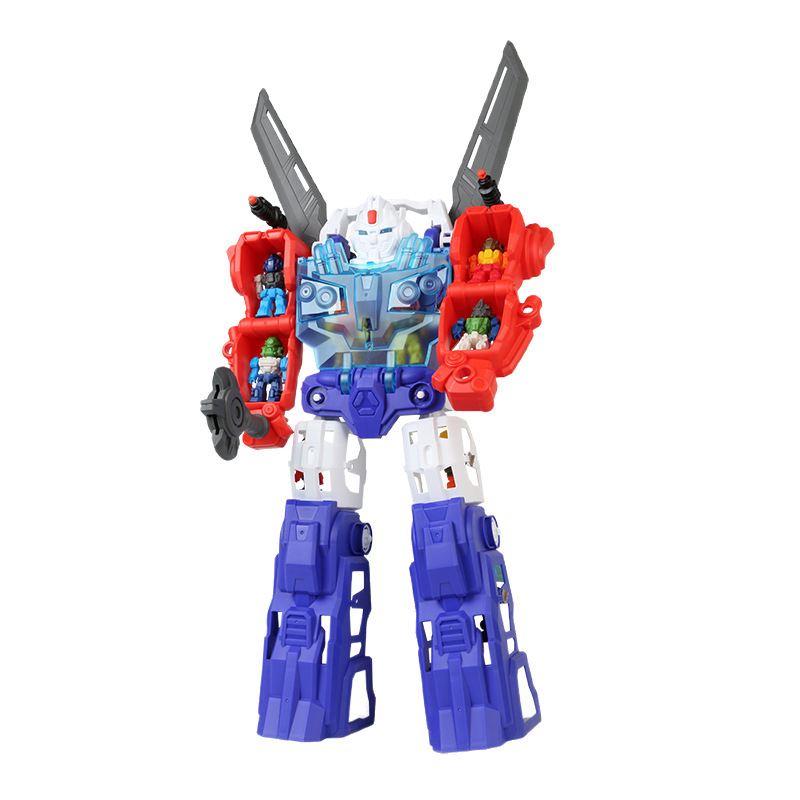 特大子供用変身おもちゃロボットモデル 3-6歳男の子パズルキングコングインターネットセレブギフト収納可能|undefined