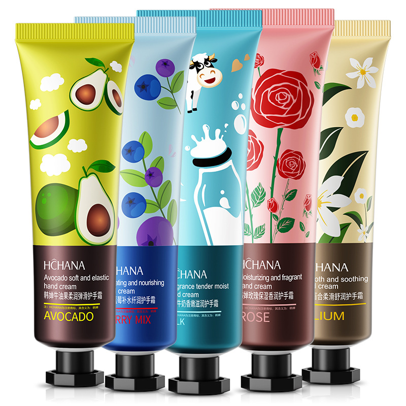 Han Qian crema de manos de aguacate con regalo de mano hidratante fragancia hidratante cuidado de la piel crema de manos anti-agrietamiento rama pequeña image 3