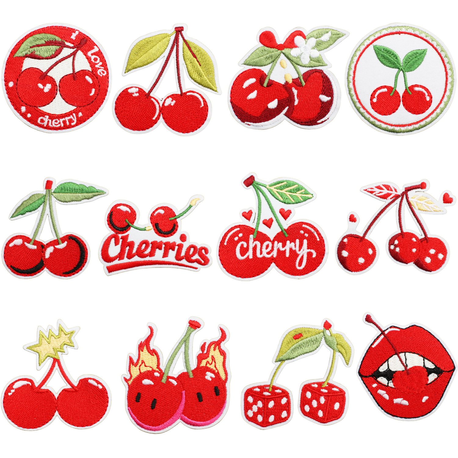 3g Weight Clothing Sticker Patches Classification 1 Piece Quantity Dacron thread Material Cherry Pattern Casual, Elegant, Lady Style Embroidery Craft 1 Piece Casual Elegant Lady Cherry Dacron Thread Clothing Sticker Patches 1