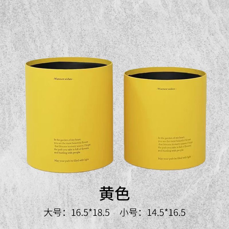 七夕新款鲜花抱抱桶磨砂肤感花束桶圆形马卡龙色网红鲜花包装资材|undefined