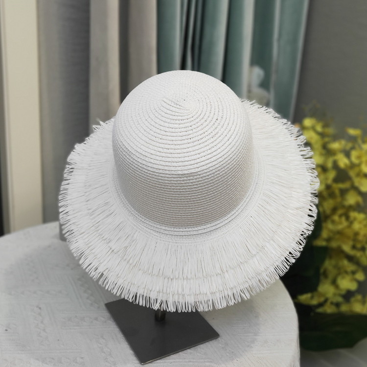 Women's Simple Style Classic Style Solid Color Flat Eaves Straw Hat display picture 2