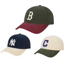 韓國MLB洋基隊字母NY拼色棒球帽休閑可調節男女帽子2022新鴨舌帽