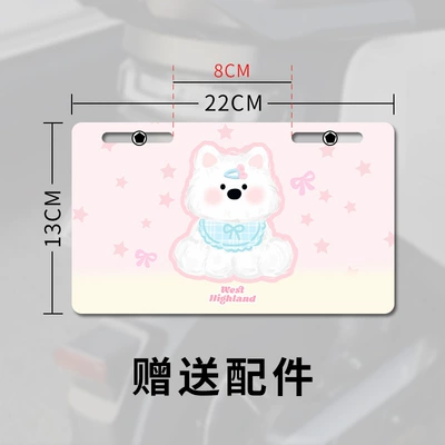 Electric vehicle license plate frame – Sign - star-samoyed-send-installation-accessories