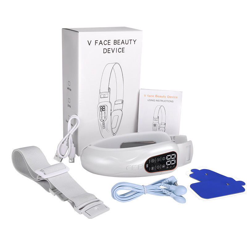 New Cross-Border V-Shaped Facial Lifting Device Ems Microcurrent Face Shaping Smart Beauty Instrument Facial Massager New Cross-Border V-Shaped Facial Lifting Device Ems Microcurrent Face Shaping Smart Beauty Instrument Facial Massager