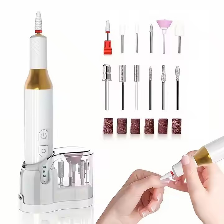 2024 nueva máquina pulidora de uñas removedor de uñas eléctrico esmalte de uñas manicura pulido herramientas de uñas exfoliantes