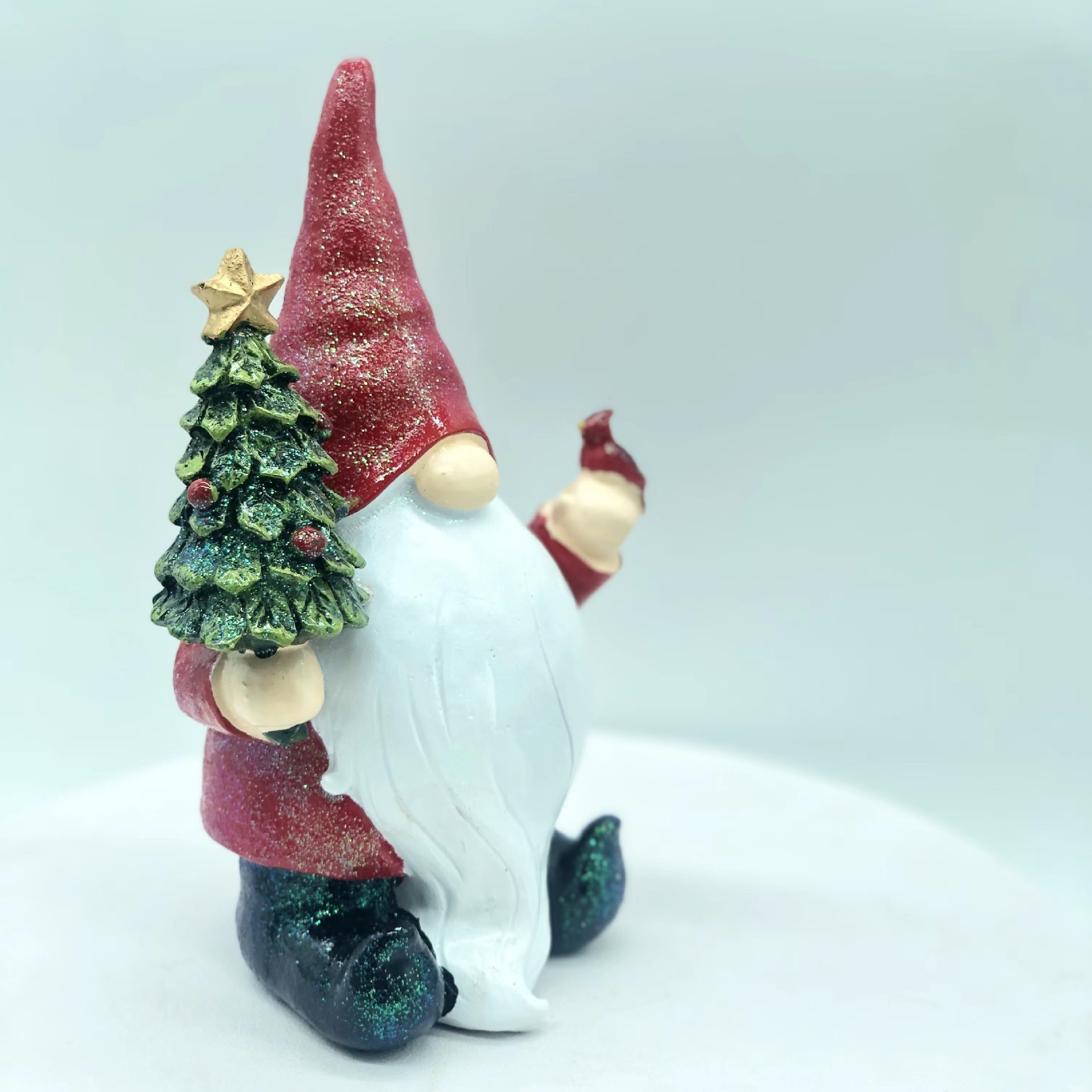 圣诞花园装饰侏儒雕像摆件