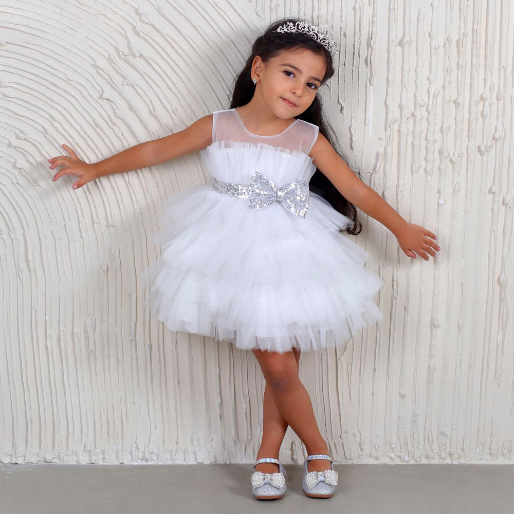 Vestido transfronterizo de Bebé y Niño pettiskirt vestido de bebé de un año de edad vestido de cumpleaños vestido de princesa occidental