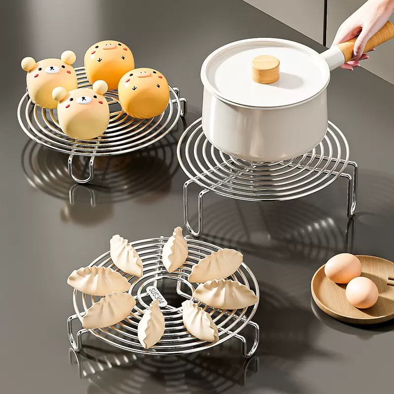 304不锈钢蒸架家用蒸蛋蒸馒头蒸锅架多规格厨房蒸笼架子蒸格蒸屉