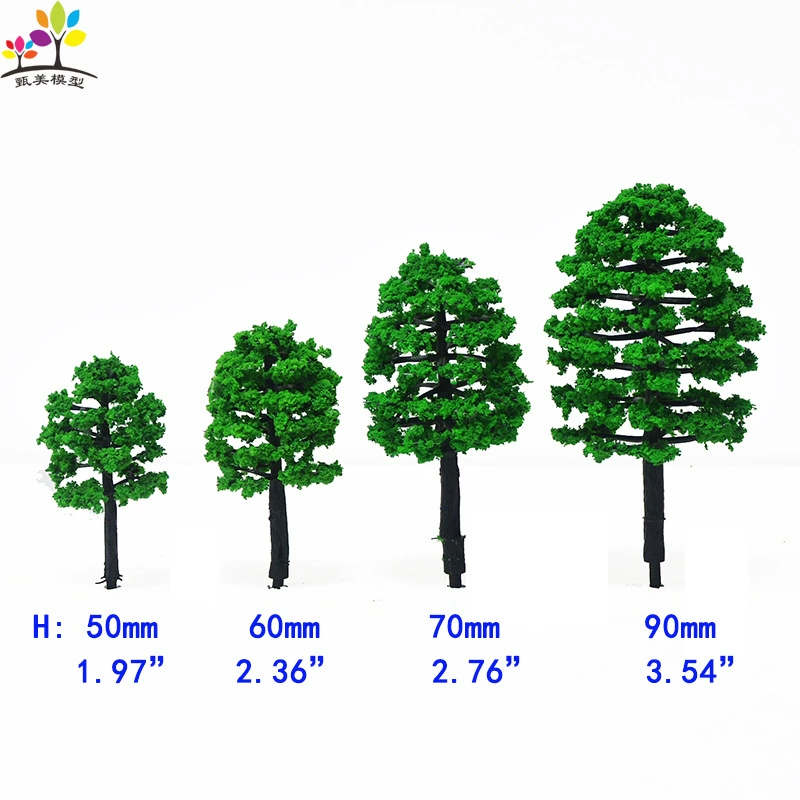 Building sand table landscaping tree mini landscape handmade finished tree ring art scene model model small tree plastic road tree