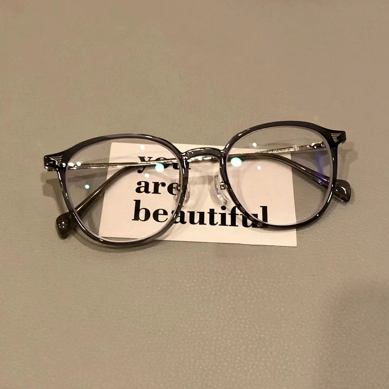 Danyang optical glasses 01247 anti-blue light glasses frame Internet celebrity plain transparent wholesale glasses myopia frame wholesale