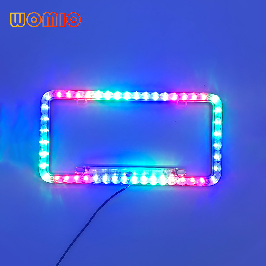 Luz LED estándar estadounidense de 48 LED con función de intermitente para marco de matrícula de coche, suministro directo de fábrica._voghion.com