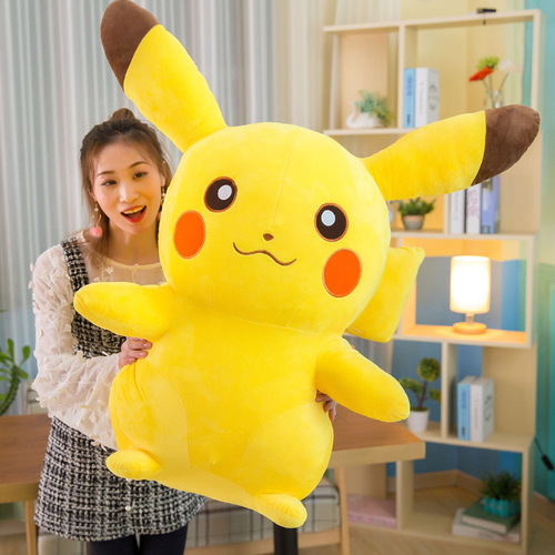 Creative plush toy Pikachu doll pillow Pokemon large rag doll cute girl doll
