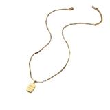 Двусторонние монеты с буквами, летнее ожерелье, небольшая дизайнерская цепочка до ключиц, коллекция 2022, легкий роскошный стиль, не выцветает