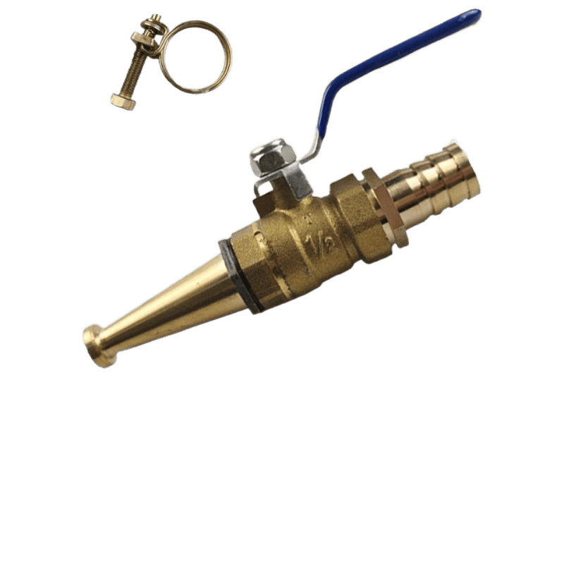 Pistola de pulverización de enjuague de cerdo con cabeza de pistola de cobre multifuncional pistola de agua de alta presión de jardín con cabeza de pulverización de cobre de gran impulso de bobina pistola de agua de lavado de coches