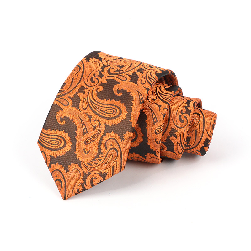 Corbata de hombre jacquard bordado 8CM poliéster seda corbata tejida hombre sentido superior l corbata logo diseño y producción
