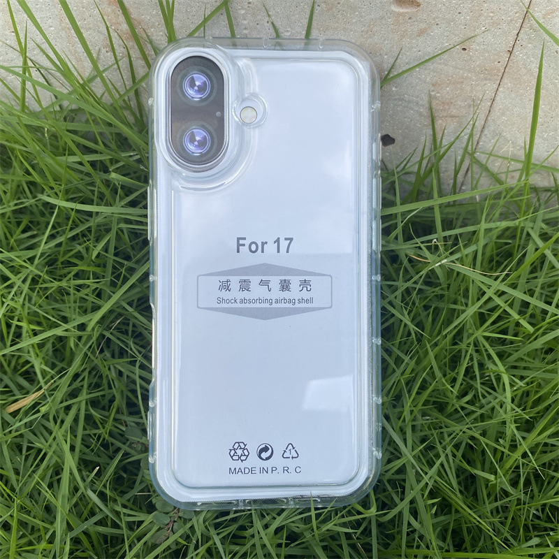 IP Apple 16/16PLUS/17 PRO MAX/16Eに適した四隅落下防止スペースシェルストレートエッジキング携帯電話ケース