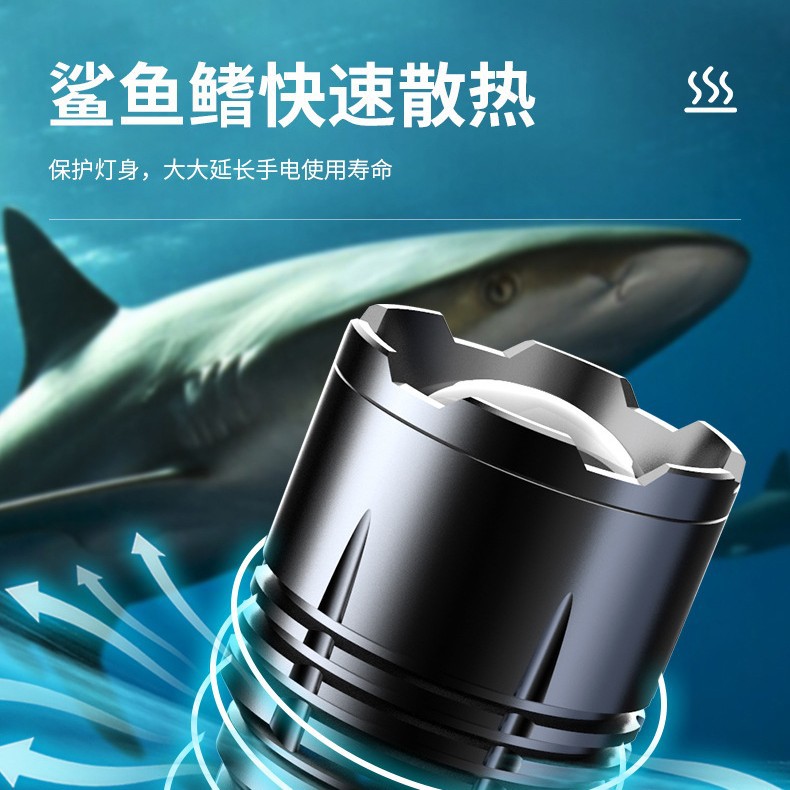 Zoom linterna láser aleación de aluminio linterna de luz fuerte de largo alcance de alta potencia del reflector linterna Tyep-C carga rápida al por mayor