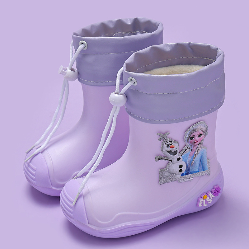 Botas de lluvia de verano para niños antideslizantes con suela suave para niños trapos fríos anti olor para niños de dibujos animados para niños zapatos de lluvia para niños